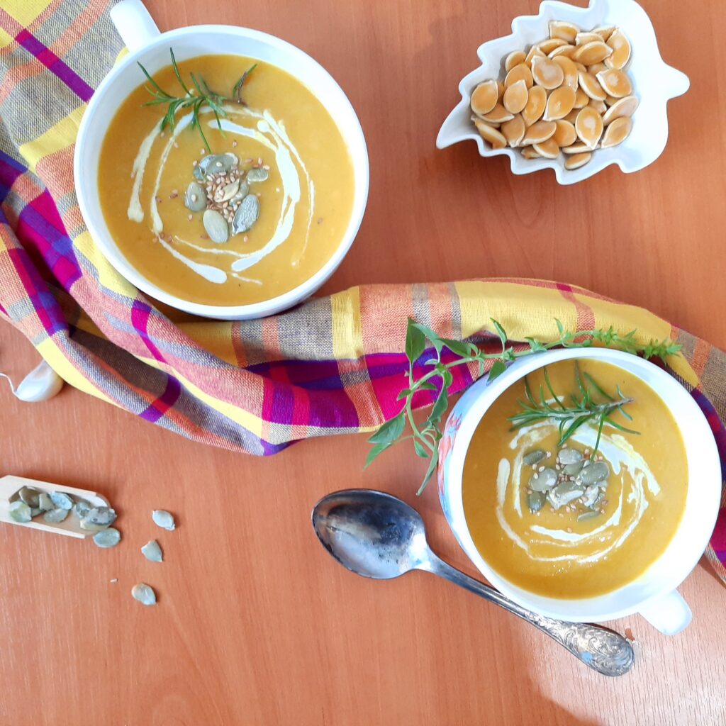 Roasted Pumpkin Soup Delight, a Seasonal Delicacy